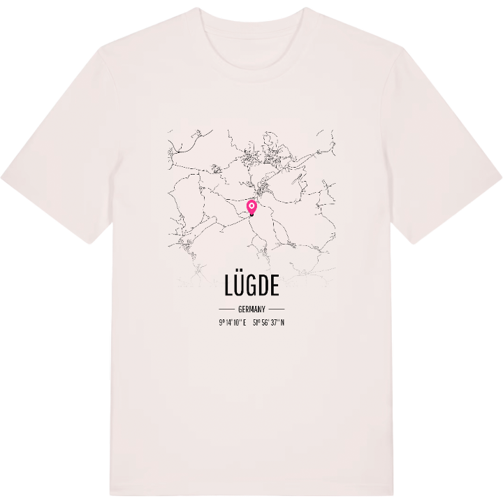 Lügde karta t-shirt – t-shirt från PinShirt