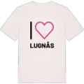 Jag älskar Lugnås t-shirt stort tryck