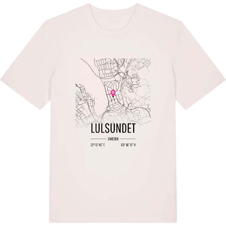 Lulsundet karta t-shirt – t-shirt från PinShirt