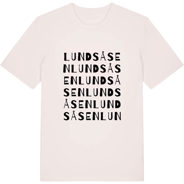 Lundsåsen ordlek t-shirt – t-shirt från PinShirt