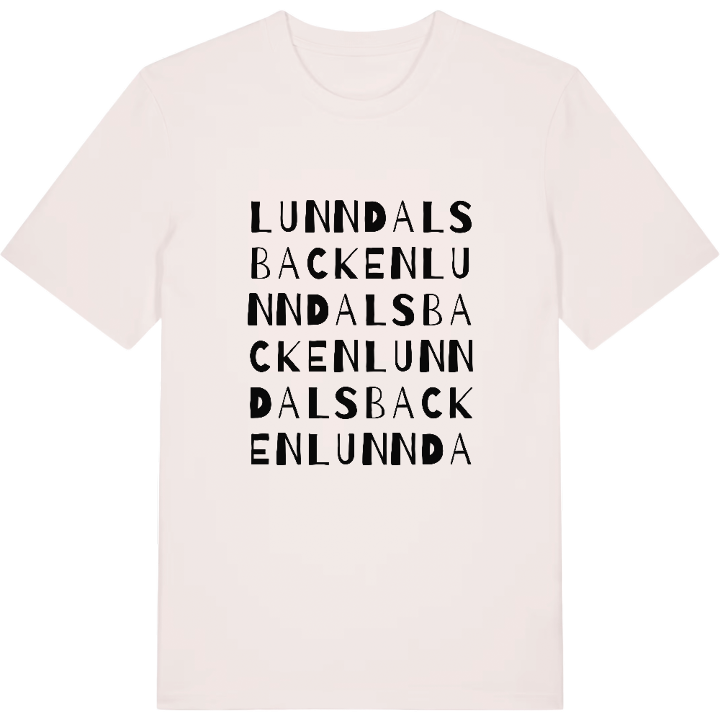 Lunndalsbacken ordlek t-shirt – t-shirt från PinShirt