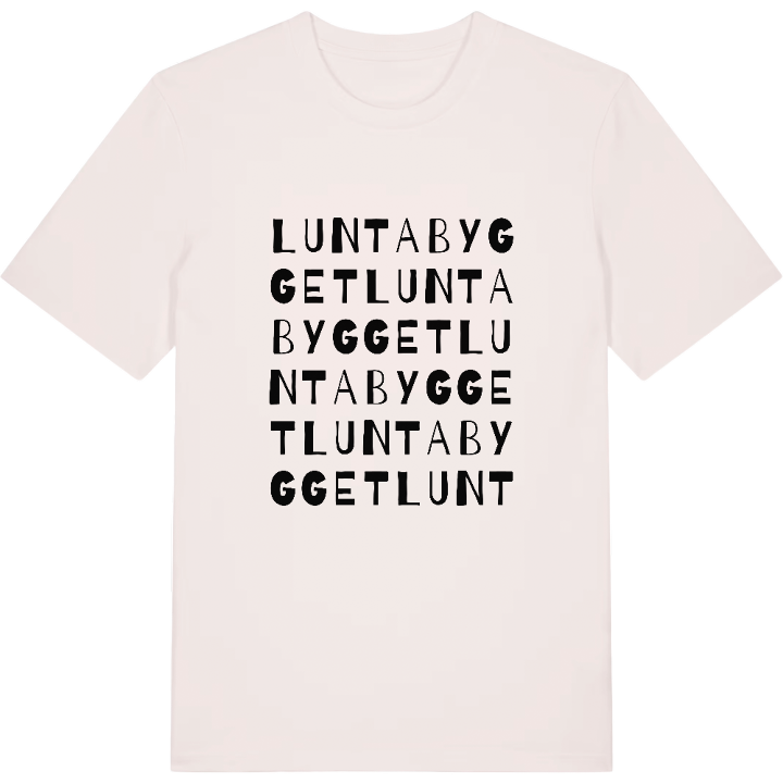 Luntabygget ordlek t-shirt – t-shirt från PinShirt
