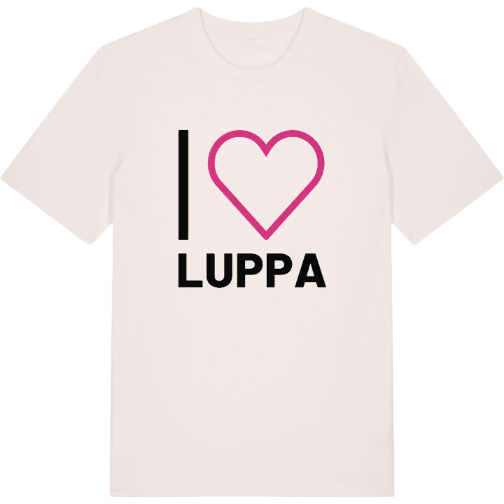 Jag älskar Luppa t-shirt stort tryck – t-shirt från PinShirt