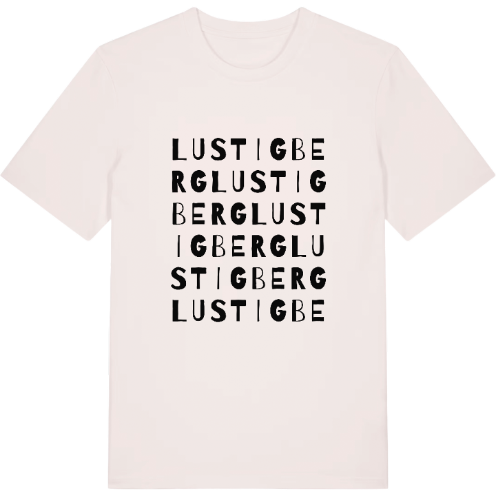 Lustigberg ordlek t-shirt – t-shirt från PinShirt