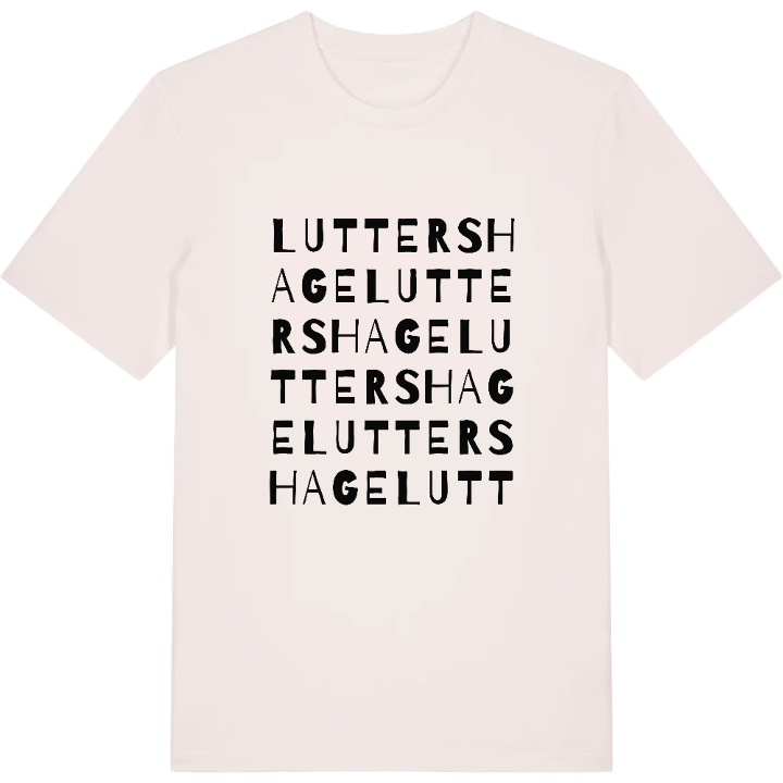 Luttershage ordlek t-shirt – t-shirt från PinShirt