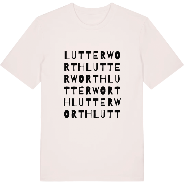 Lutterworth ordlek t-shirt – t-shirt från PinShirt