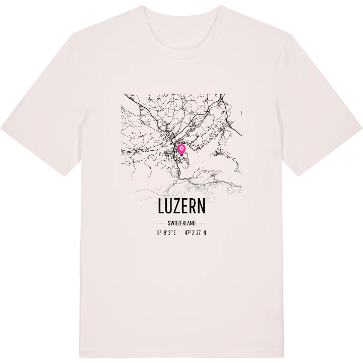 Luzern karta t-shirt – t-shirt från PinShirt