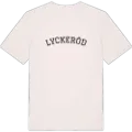 Lyckeröd böjd t-shirt