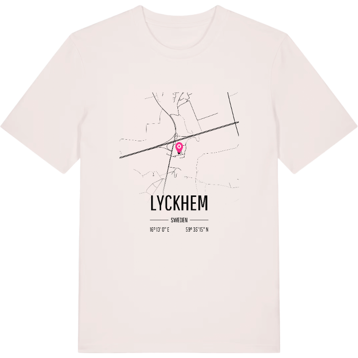 Lyckhem karta t-shirt – t-shirt från PinShirt
