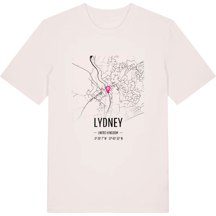 Lydney karta t-shirt – t-shirt från PinShirt