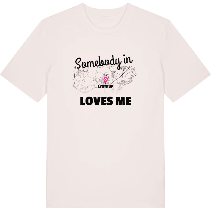 Någon i Lystrup älskar mig t-shirt – t-shirt från PinShirt