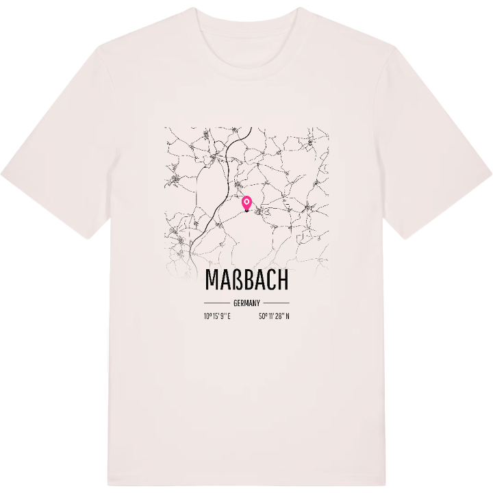 Maßbach karta t-shirt – t-shirt från PinShirt