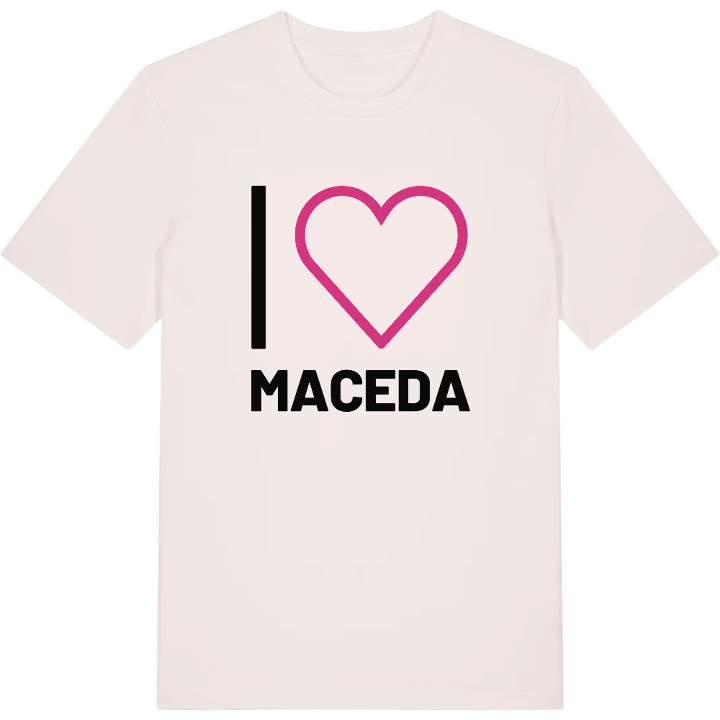 Jag älskar Maceda t-shirt stort tryck – t-shirt från PinShirt