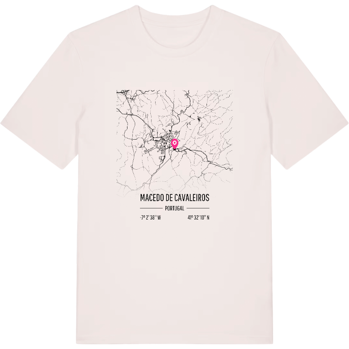 Macedo de Cavaleiros karta t-shirt – t-shirt från PinShirt