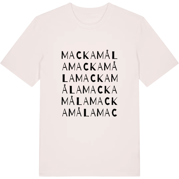 Mackamåla ordlek t-shirt – t-shirt från PinShirt