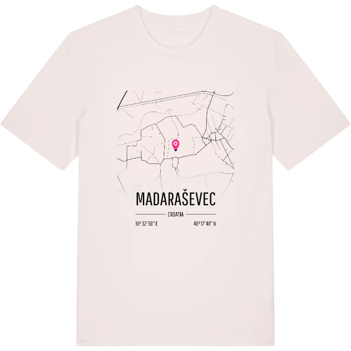 Madaraševec karta t-shirt – t-shirt från PinShirt