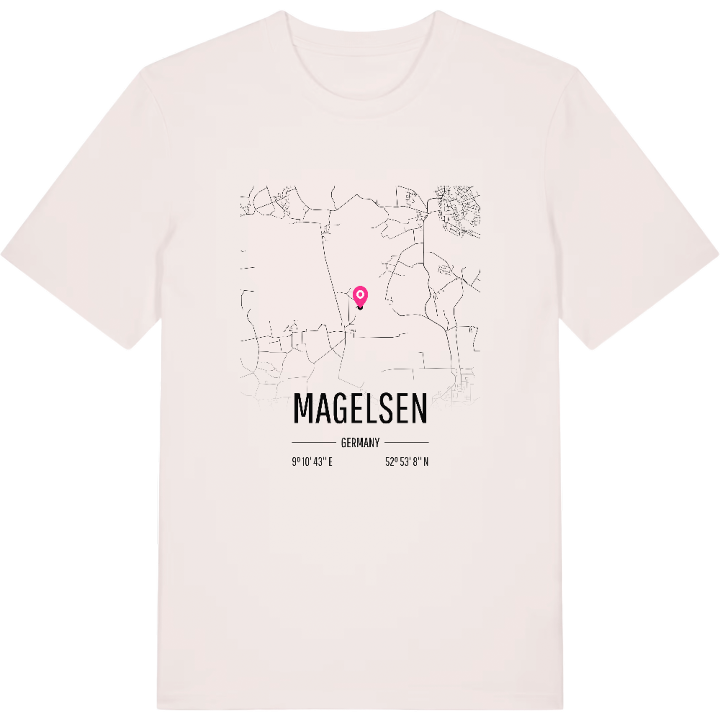 Magelsen karta t-shirt – t-shirt från PinShirt