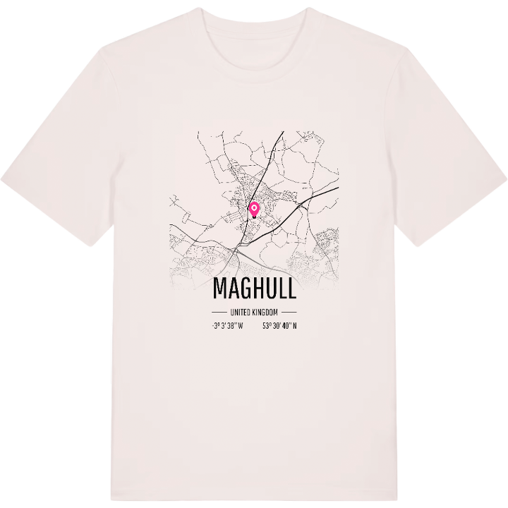 Maghull karta t-shirt – t-shirt från PinShirt