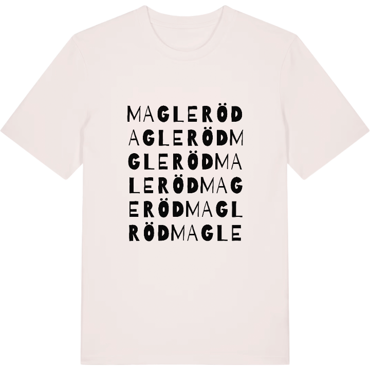 Magleröd ordlek t-shirt – t-shirt från PinShirt