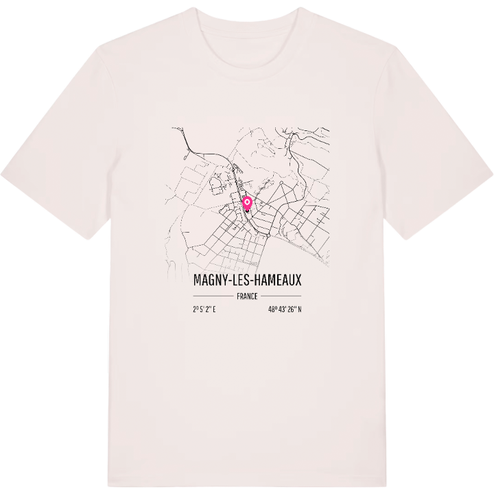 Magny-les-Hameaux karta t-shirt – t-shirt från PinShirt