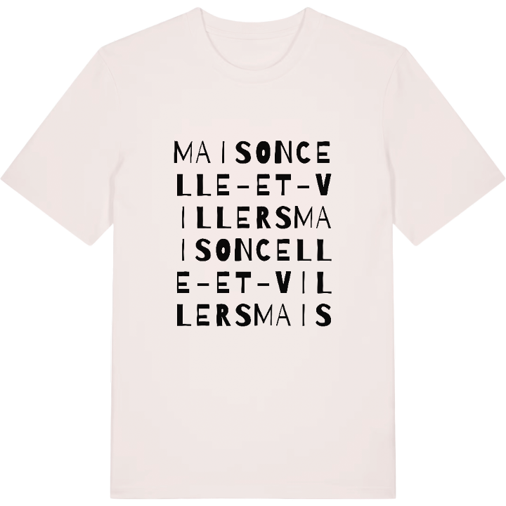 Maisoncelle-et-Villers ordlek t-shirt – t-shirt från PinShirt