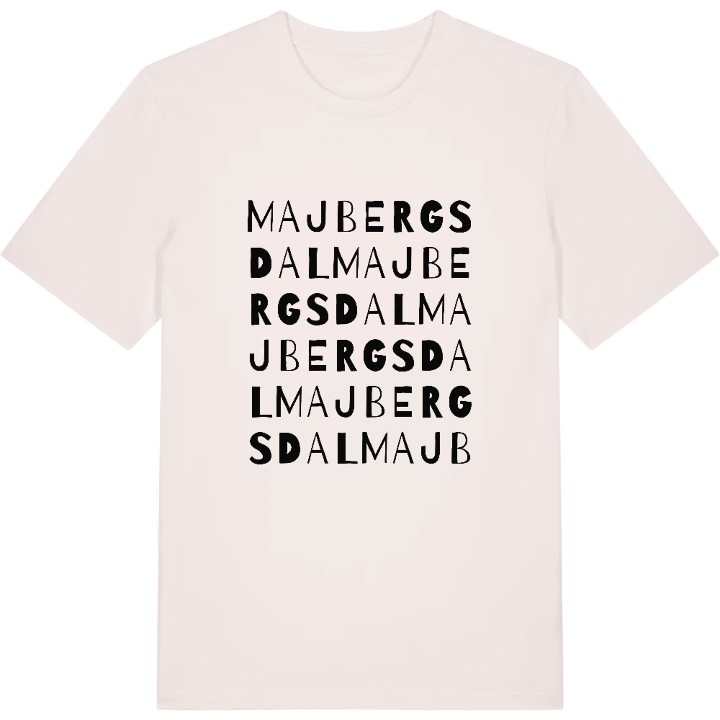 Majbergsdal ordlek t-shirt – t-shirt från PinShirt