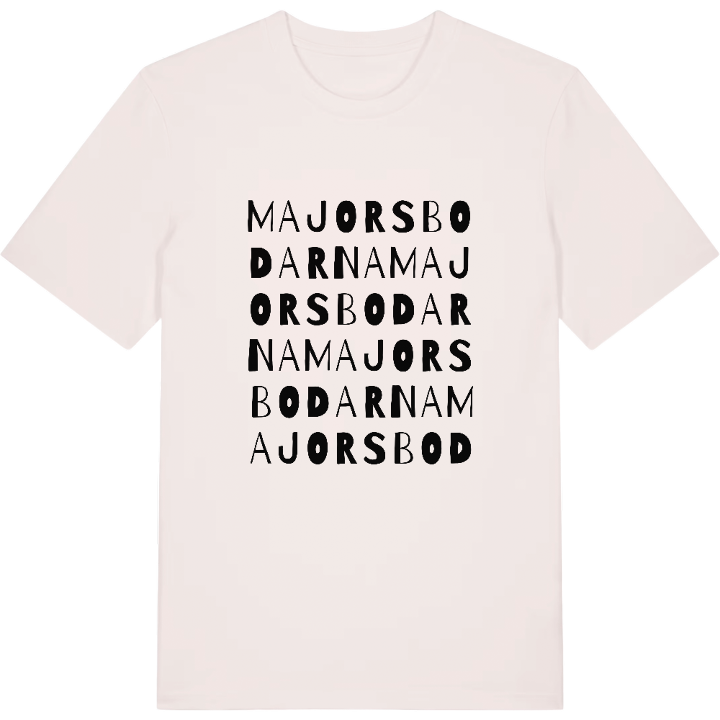 Majorsbodarna ordlek t-shirt – t-shirt från PinShirt