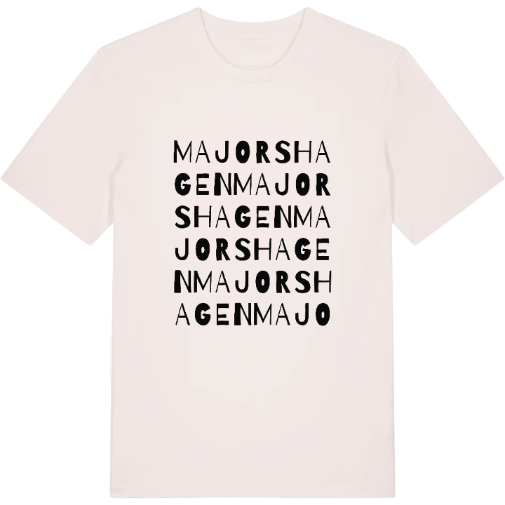 Majorshagen ordlek t-shirt – t-shirt från PinShirt