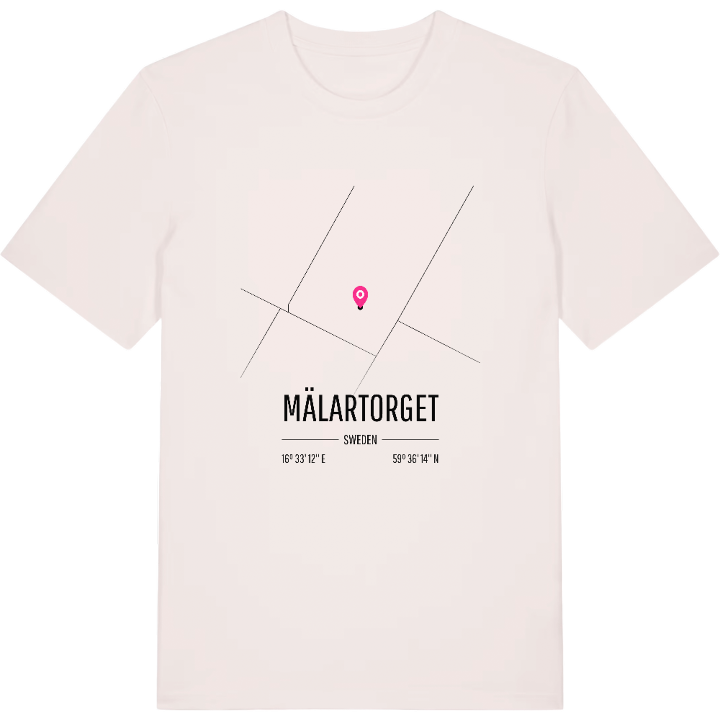 Mälartorget karta t-shirt – t-shirt från PinShirt