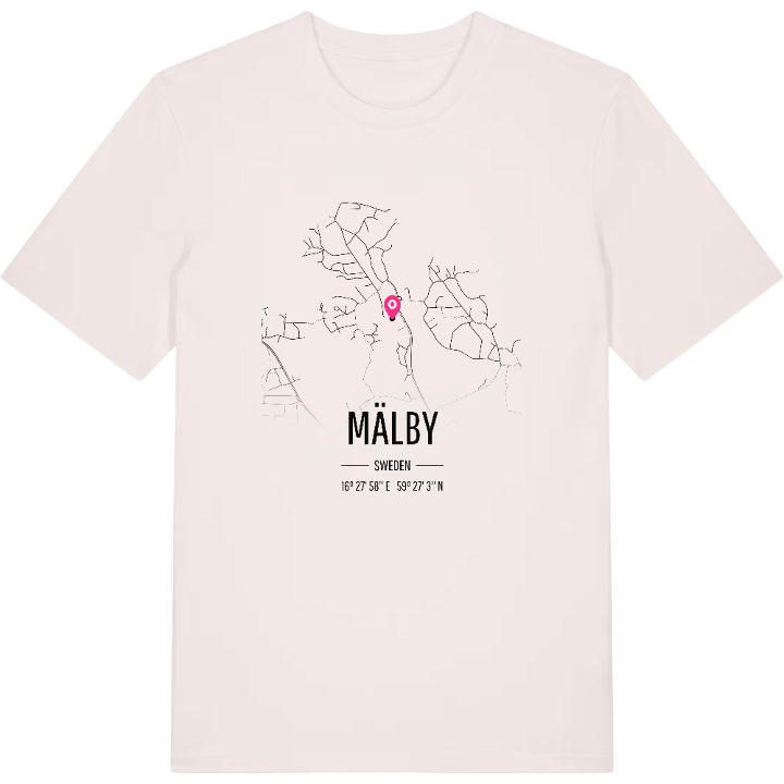 Mälby karta t-shirt – t-shirt från PinShirt