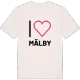 Jag älskar Mälby t-shirt stort tryck