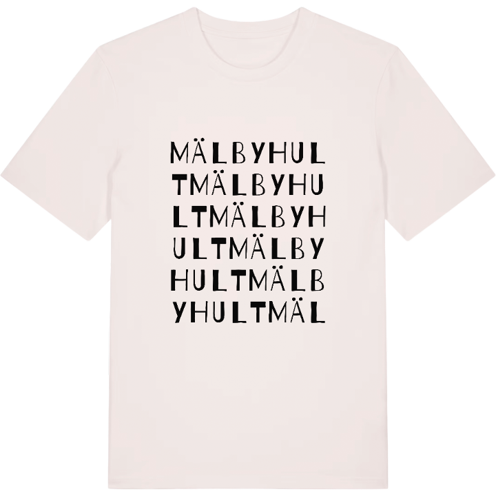 Mälbyhult ordlek t-shirt – t-shirt från PinShirt