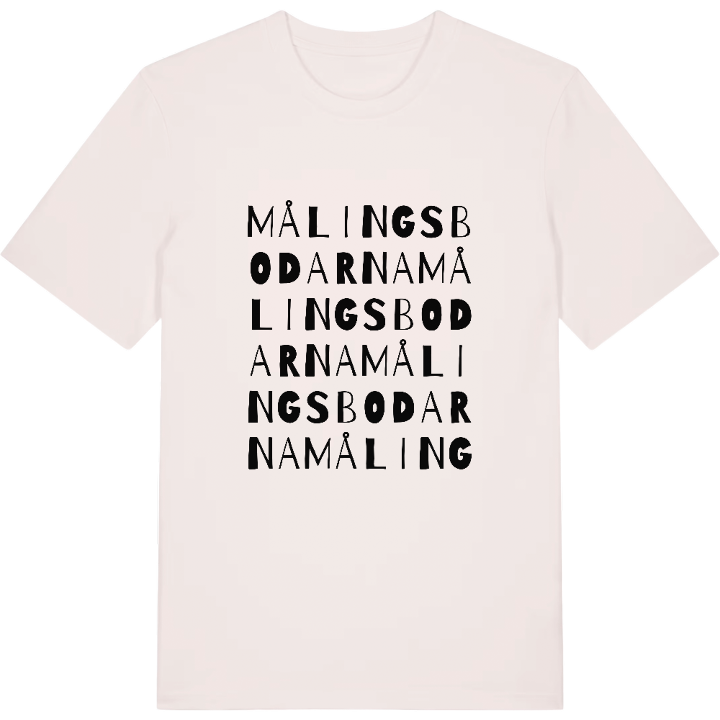 Målingsbodarna ordlek t-shirt – t-shirt från PinShirt