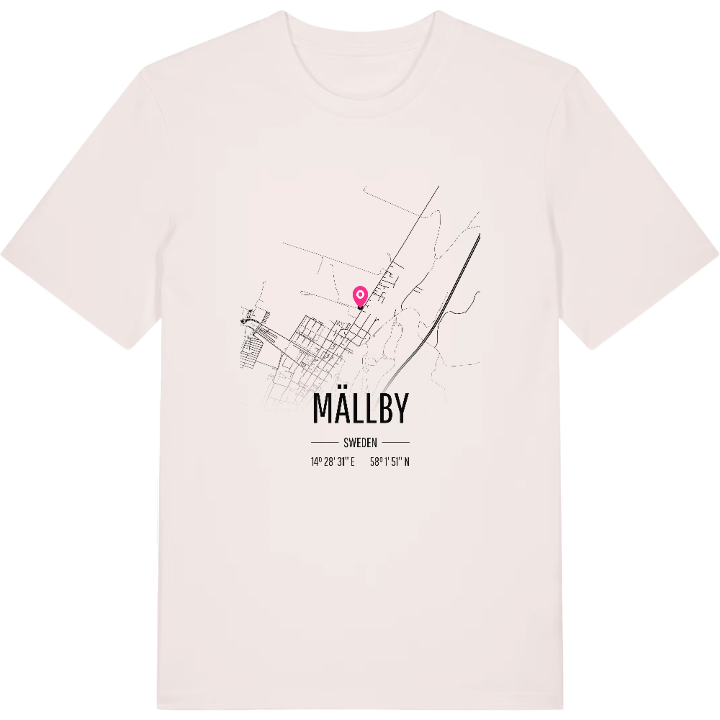 Mällby karta t-shirt – t-shirt från PinShirt