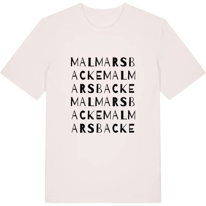 Malmarsbacke ordlek t-shirt – t-shirt från PinShirt
