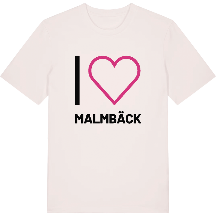 Jag älskar Malmbäck t-shirt stort tryck – t-shirt från PinShirt
