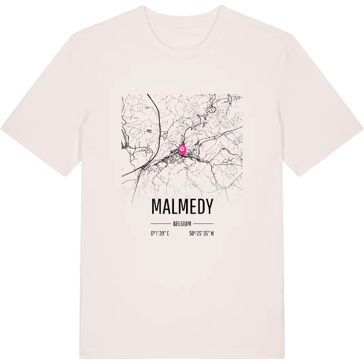 Malmedy karta t-shirt – t-shirt från PinShirt