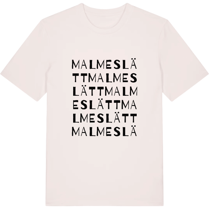 Malmeslätt ordlek t-shirt – t-shirt från PinShirt