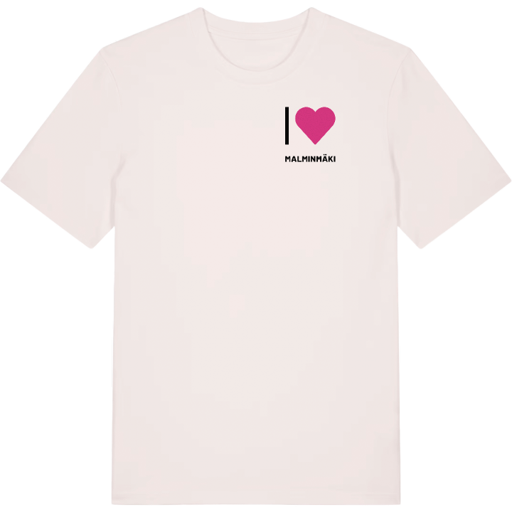 Jag älskar Malminmäki t-shirt litet tryck – t-shirt från PinShirt