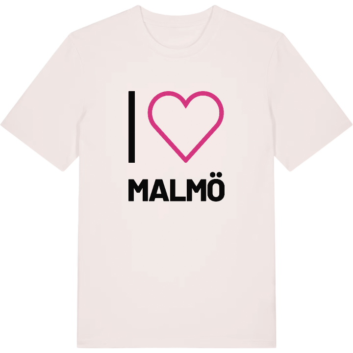 Jag älskar Malmö t-shirt stort tryck – t-shirt från PinShirt
