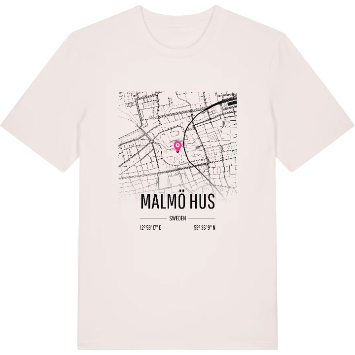 Malmö Hus karta t-shirt – t-shirt från PinShirt