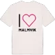 Jag älskar Malmvik t-shirt stort tryck