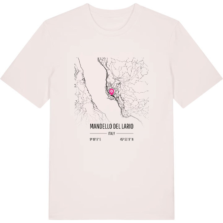 Mandello del Lario karta t-shirt – t-shirt från PinShirt