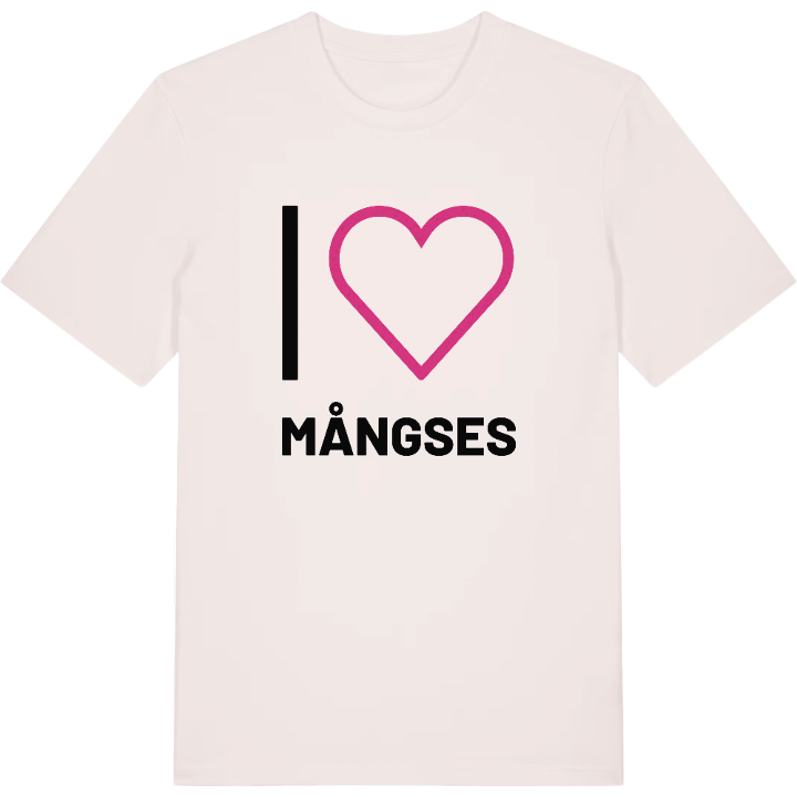 Jag älskar Mångses t-shirt stort tryck – t-shirt från PinShirt