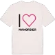 Jag älskar Manorbier t-shirt stort tryck