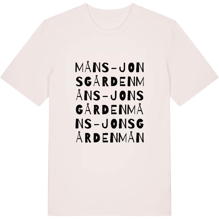 Måns-Jonsgården ordlek t-shirt – t-shirt från PinShirt