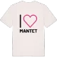Jag älskar Mantet t-shirt stort tryck