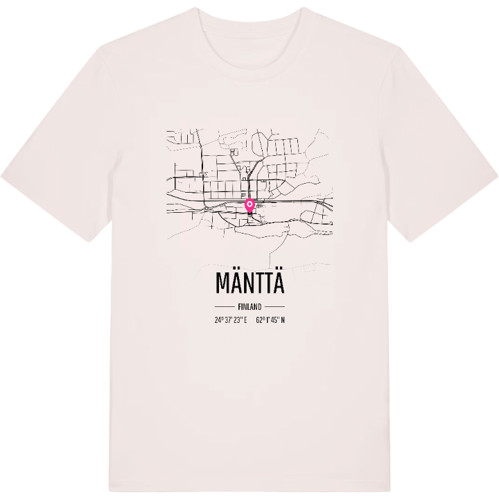 Mänttä karta t-shirt – t-shirt från PinShirt