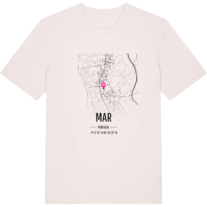 Mar karta t-shirt – t-shirt från PinShirt