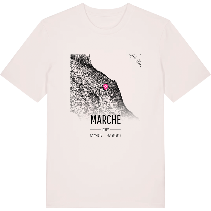 Marche karta t-shirt – t-shirt från PinShirt